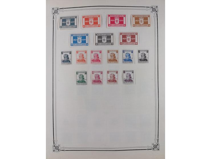 1840/1938 (ca.), mostly unused and used collection with focus on Europe with strength in the classic and semi-classic issues,