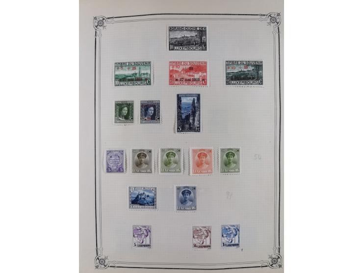 1840/1938 (ca.), mostly unused and used collection with focus on Europe with strength in the classic and semi-classic issues,