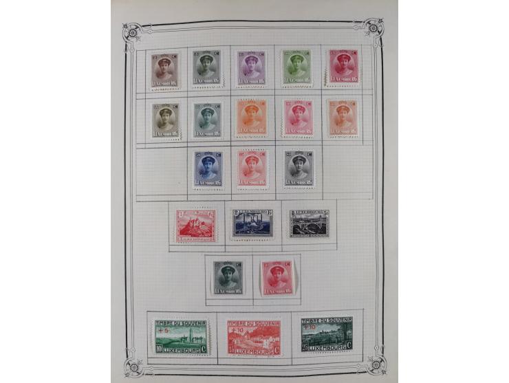 1840/1938 (ca.), mostly unused and used collection with focus on Europe with strength in the classic and semi-classic issues,