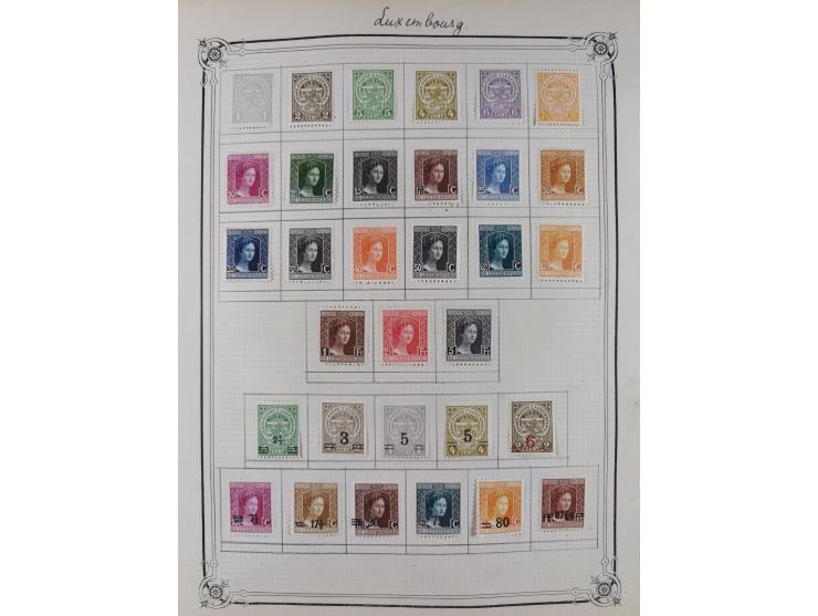 1840/1938 (ca.), mostly unused and used collection with focus on Europe with strength in the classic and semi-classic issues,