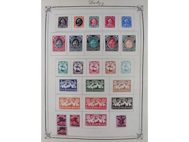 1840/1938 (ca.), mostly unused and used collection with focus on Europe with strength in the classic and semi-classic issues,