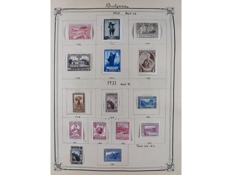 1840/1938 (ca.), mostly unused and used collection with focus on Europe with strength in the classic and semi-classic issues,