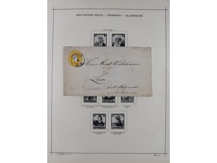 1840/1938 (ca.), mostly unused and used collection with focus on Europe with strength in the classic and semi-classic issues,