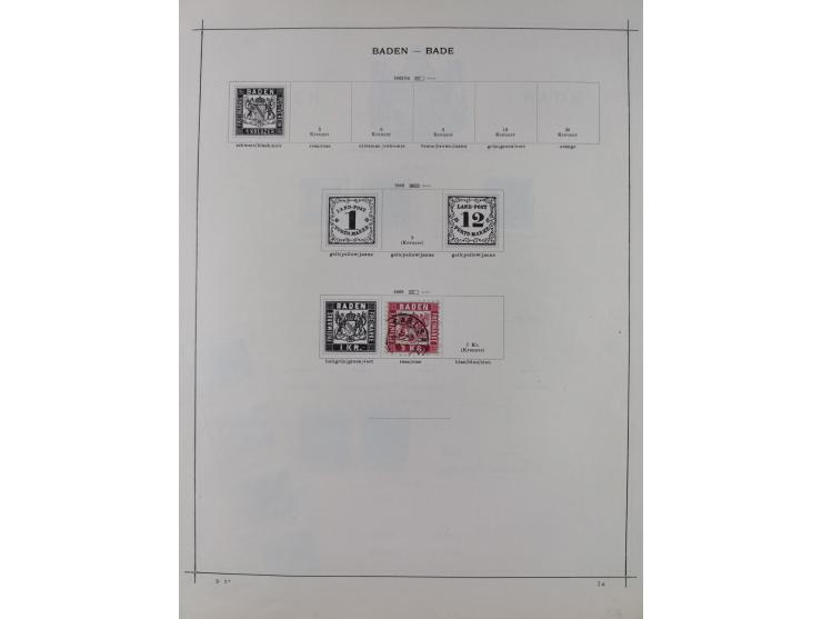 1840/1938 (ca.), mostly unused and used collection with focus on Europe with strength in the classic and semi-classic issues,