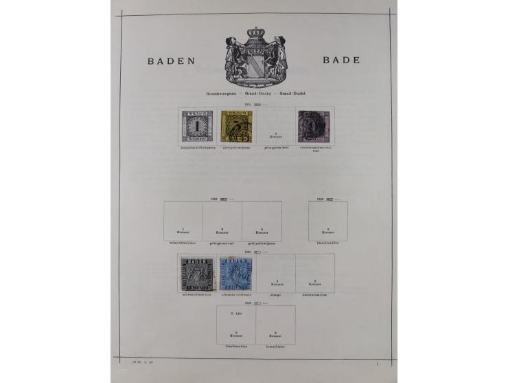 1840/1938 (ca.), mostly unused and used collection with focus on Europe with strength in the classic and semi-classic issues,