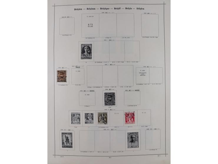 1840/1938 (ca.), mostly unused and used collection with focus on Europe with strength in the classic and semi-classic issues,