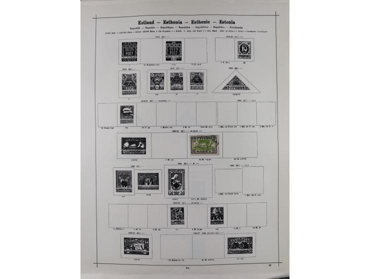 1840/1938 (ca.), mostly unused and used collection with focus on Europe with strength in the classic and semi-classic issues,