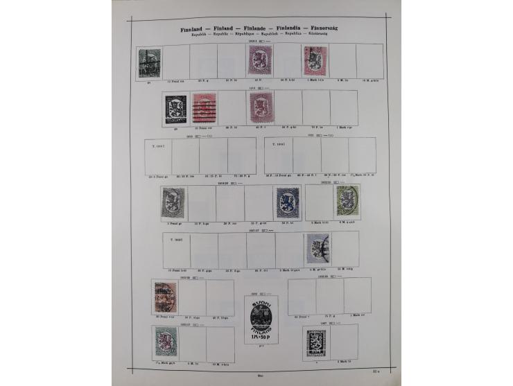 1840/1938 (ca.), mostly unused and used collection with focus on Europe with strength in the classic and semi-classic issues,