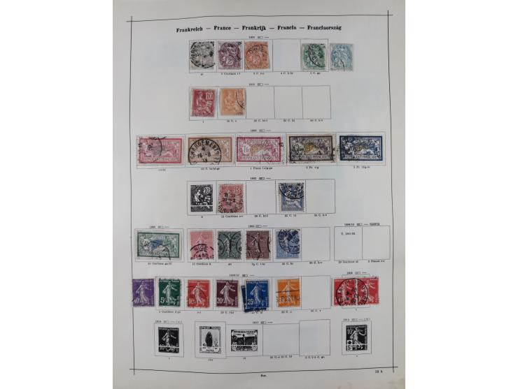 1840/1938 (ca.), mostly unused and used collection with focus on Europe with strength in the classic and semi-classic issues,