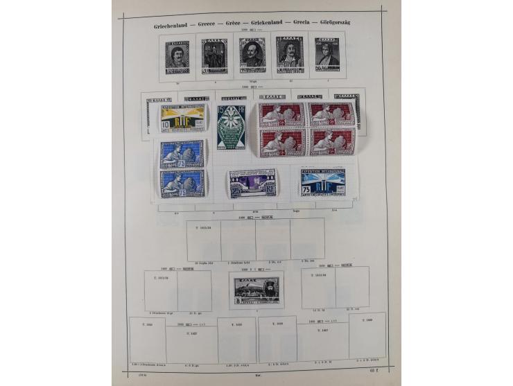 1840/1938 (ca.), mostly unused and used collection with focus on Europe with strength in the classic and semi-classic issues,