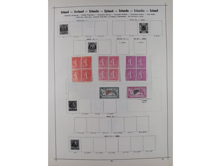 1840/1938 (ca.), mostly unused and used collection with focus on Europe with strength in the classic and semi-classic issues,