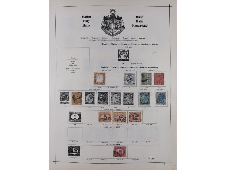 1840/1938 (ca.), mostly unused and used collection with focus on Europe with strength in the classic and semi-classic issues,