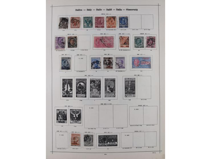 1840/1938 (ca.), mostly unused and used collection with focus on Europe with strength in the classic and semi-classic issues,