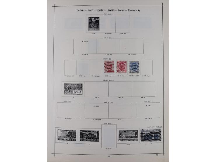 1840/1938 (ca.), mostly unused and used collection with focus on Europe with strength in the classic and semi-classic issues,