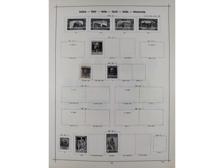 1840/1938 (ca.), mostly unused and used collection with focus on Europe with strength in the classic and semi-classic issues,