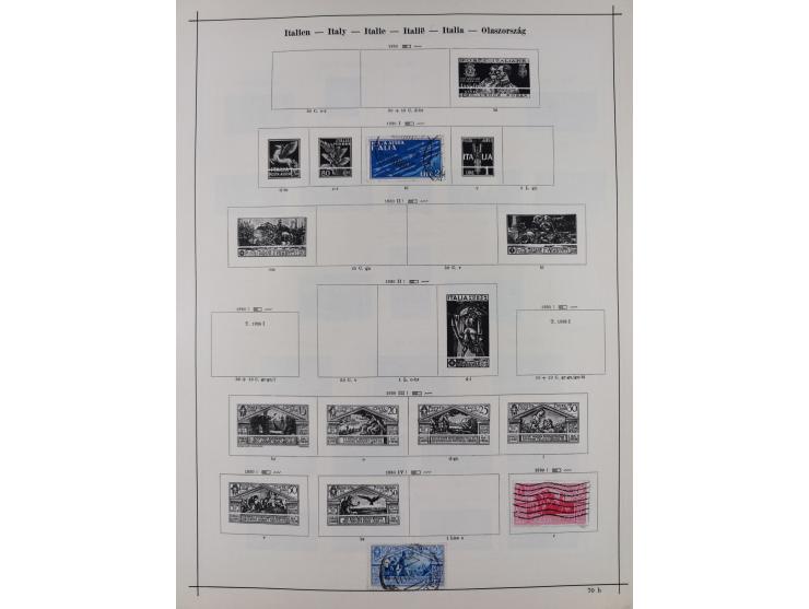 1840/1938 (ca.), mostly unused and used collection with focus on Europe with strength in the classic and semi-classic issues,