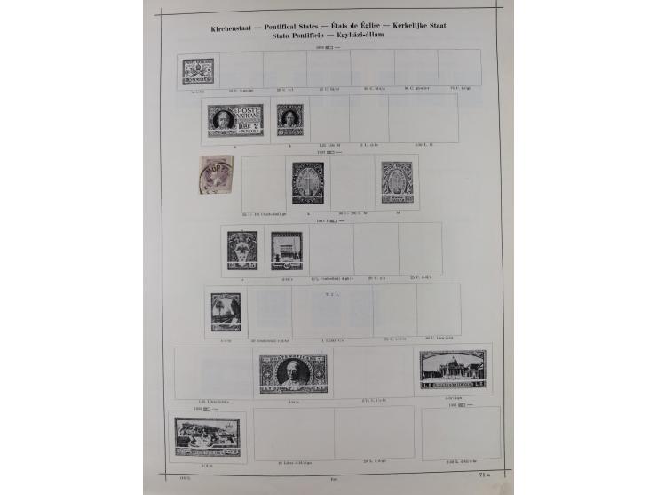 1840/1938 (ca.), mostly unused and used collection with focus on Europe with strength in the classic and semi-classic issues,