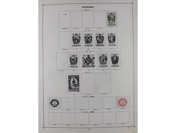 1840/1938 (ca.), mostly unused and used collection with focus on Europe with strength in the classic and semi-classic issues,