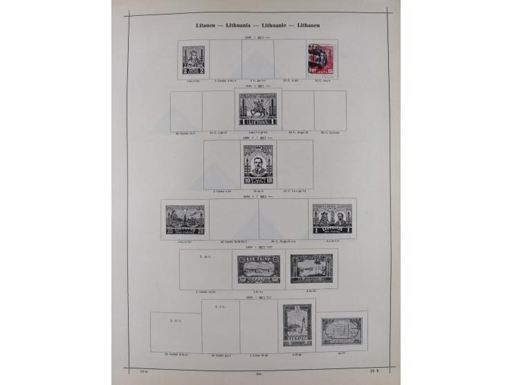 1840/1938 (ca.), mostly unused and used collection with focus on Europe with strength in the classic and semi-classic issues,