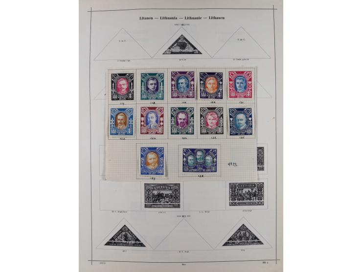 1840/1938 (ca.), mostly unused and used collection with focus on Europe with strength in the classic and semi-classic issues,