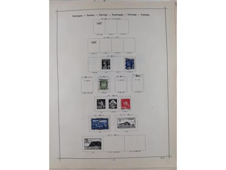 1840/1938 (ca.), mostly unused and used collection with focus on Europe with strength in the classic and semi-classic issues,