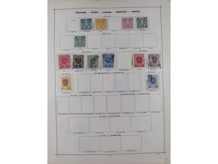 1840/1938 (ca.), mostly unused and used collection with focus on Europe with strength in the classic and semi-classic issues,