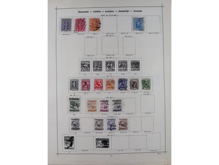 1840/1938 (ca.), mostly unused and used collection with focus on Europe with strength in the classic and semi-classic issues,