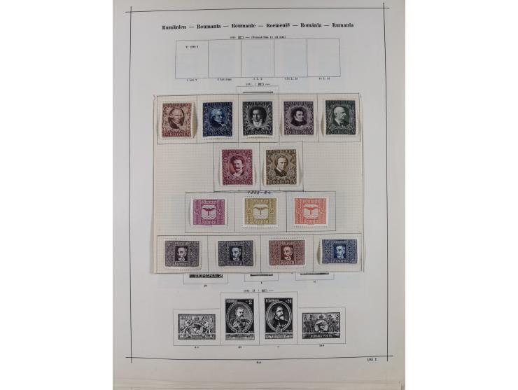 1840/1938 (ca.), mostly unused and used collection with focus on Europe with strength in the classic and semi-classic issues,