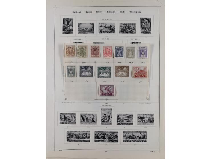1840/1938 (ca.), mostly unused and used collection with focus on Europe with strength in the classic and semi-classic issues,