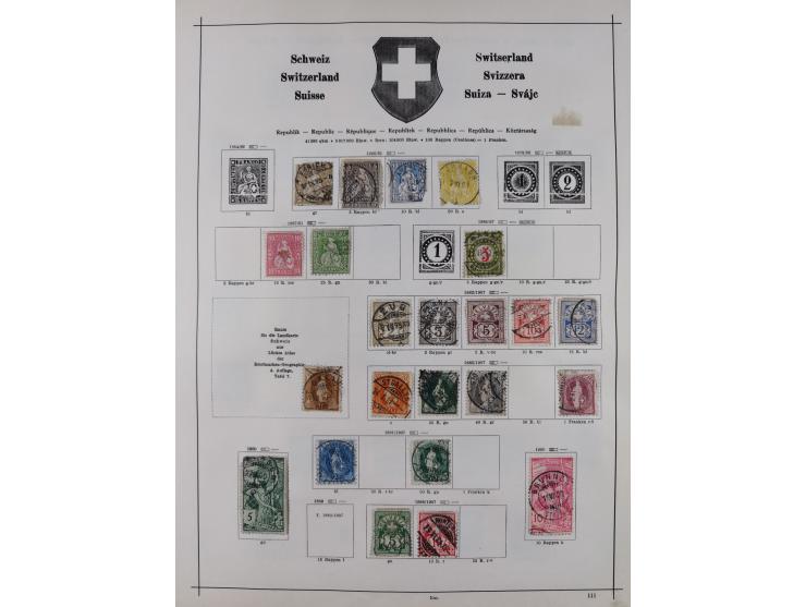 1840/1938 (ca.), mostly unused and used collection with focus on Europe with strength in the classic and semi-classic issues,