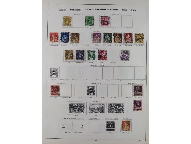 1840/1938 (ca.), mostly unused and used collection with focus on Europe with strength in the classic and semi-classic issues,