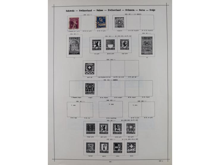 1840/1938 (ca.), mostly unused and used collection with focus on Europe with strength in the classic and semi-classic issues,