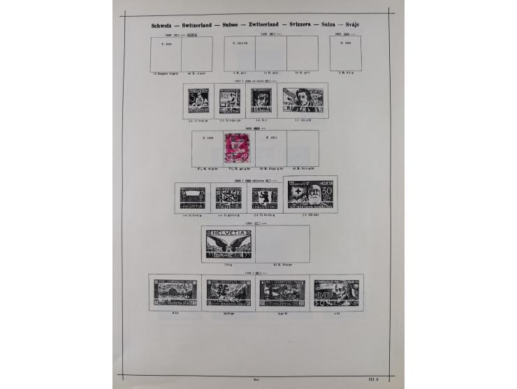 1840/1938 (ca.), mostly unused and used collection with focus on Europe with strength in the classic and semi-classic issues,