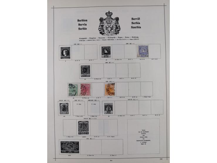 1840/1938 (ca.), mostly unused and used collection with focus on Europe with strength in the classic and semi-classic issues,