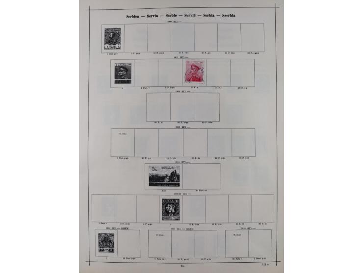 1840/1938 (ca.), mostly unused and used collection with focus on Europe with strength in the classic and semi-classic issues,