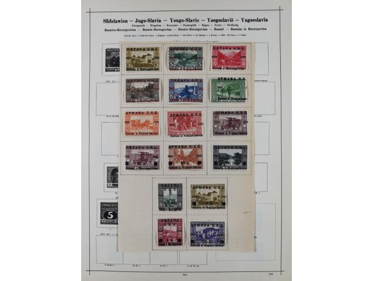 1840/1938 (ca.), mostly unused and used collection with focus on Europe with strength in the classic and semi-classic issues,