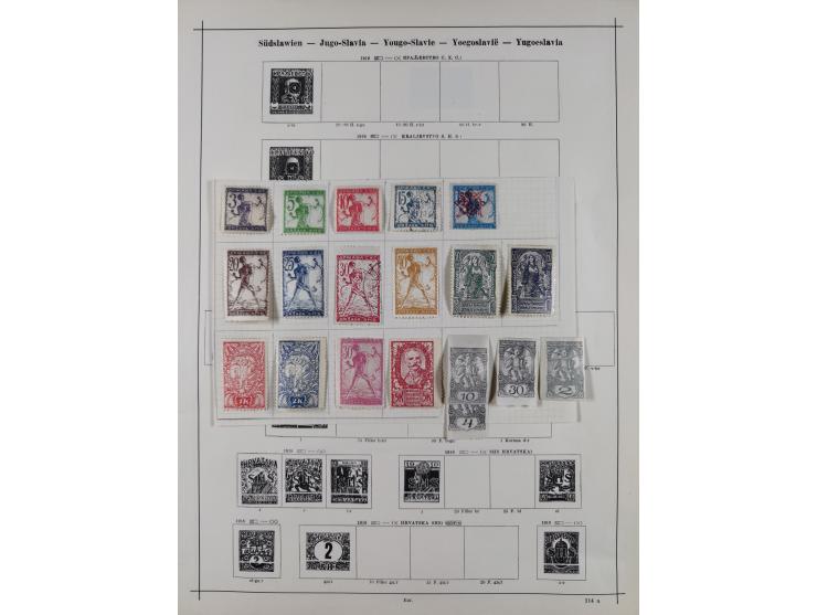 1840/1938 (ca.), mostly unused and used collection with focus on Europe with strength in the classic and semi-classic issues,