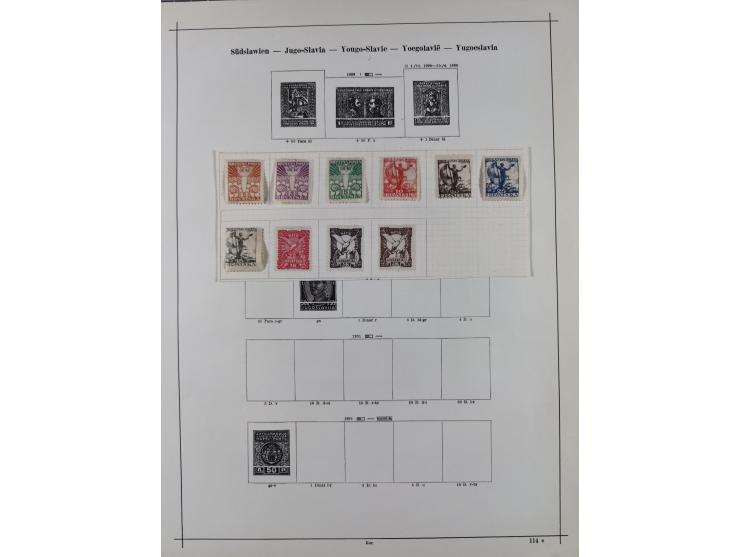 1840/1938 (ca.), mostly unused and used collection with focus on Europe with strength in the classic and semi-classic issues,