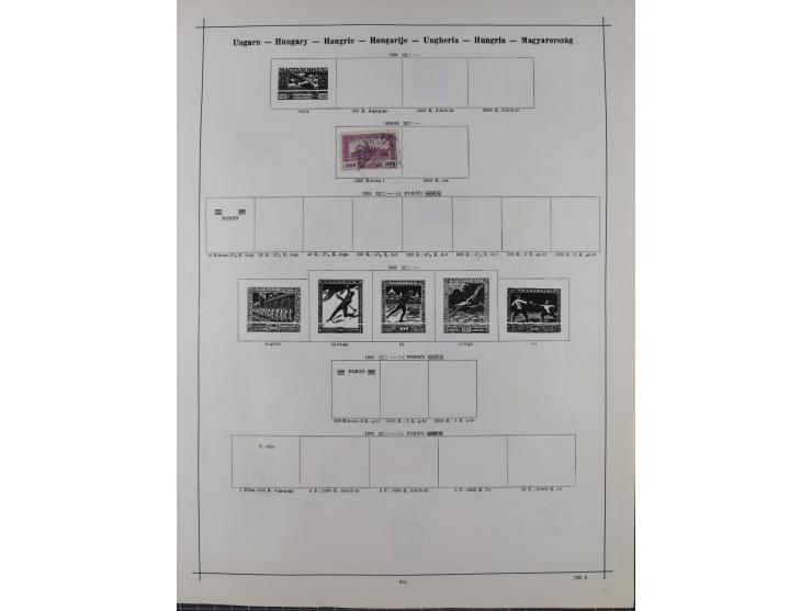 1840/1938 (ca.), mostly unused and used collection with focus on Europe with strength in the classic and semi-classic issues,