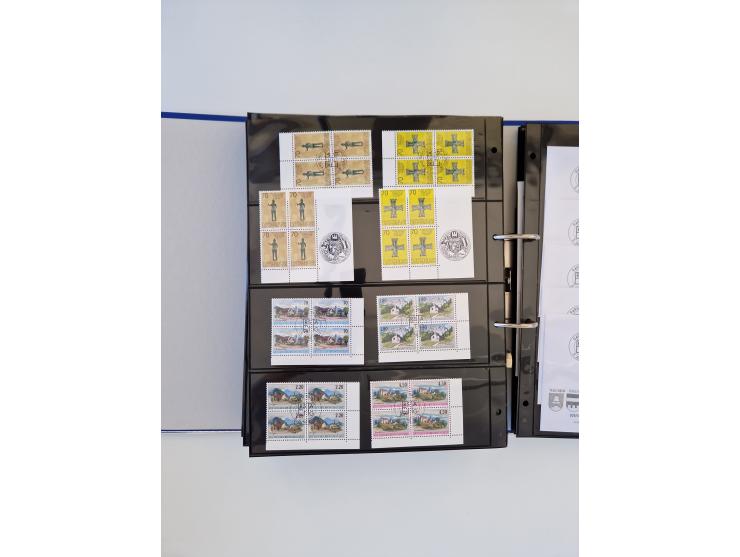 2000/15, postfrische und gestempelte, in den Hauptnummern je überkomplette Sammlung, dabei Marken je einzeln und in Viererblo