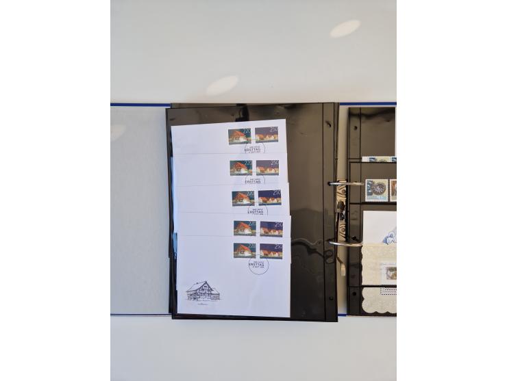 2000/15, postfrische und gestempelte, in den Hauptnummern je überkomplette Sammlung, dabei Marken je einzeln und in Viererblo