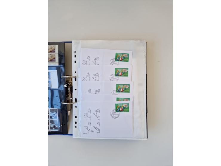 2000/15, postfrische und gestempelte, in den Hauptnummern je überkomplette Sammlung, dabei Marken je einzeln und in Viererblo