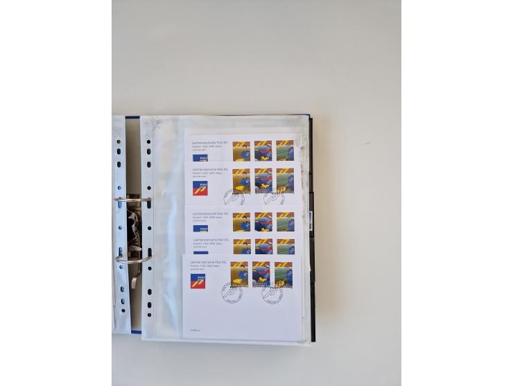 2000/15, postfrische und gestempelte, in den Hauptnummern je überkomplette Sammlung, dabei Marken je einzeln und in Viererblo