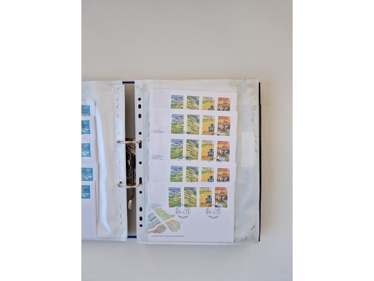 2000/15, postfrische und gestempelte, in den Hauptnummern je überkomplette Sammlung, dabei Marken je einzeln und in Viererblo