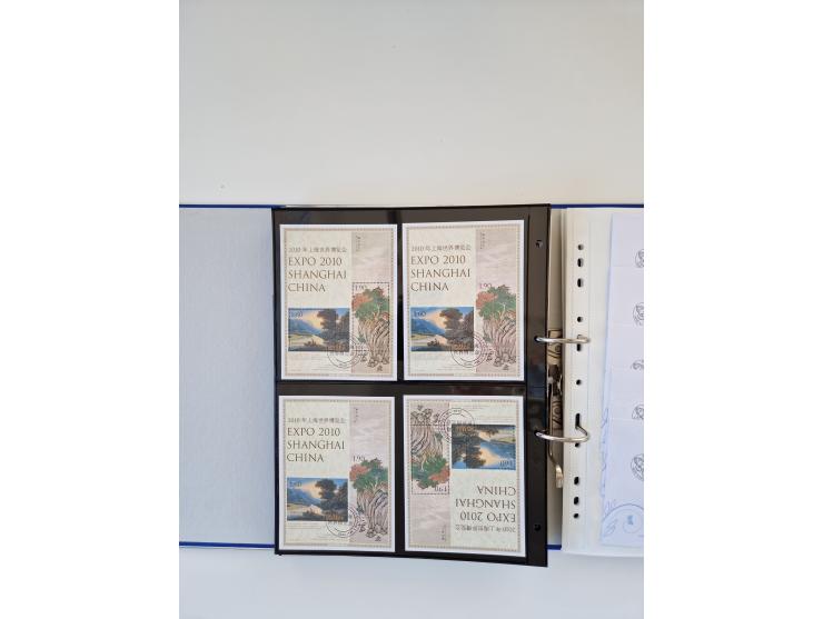 2000/15, postfrische und gestempelte, in den Hauptnummern je überkomplette Sammlung, dabei Marken je einzeln und in Viererblo