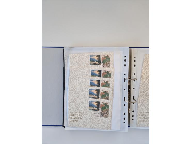 2000/15, postfrische und gestempelte, in den Hauptnummern je überkomplette Sammlung, dabei Marken je einzeln und in Viererblo