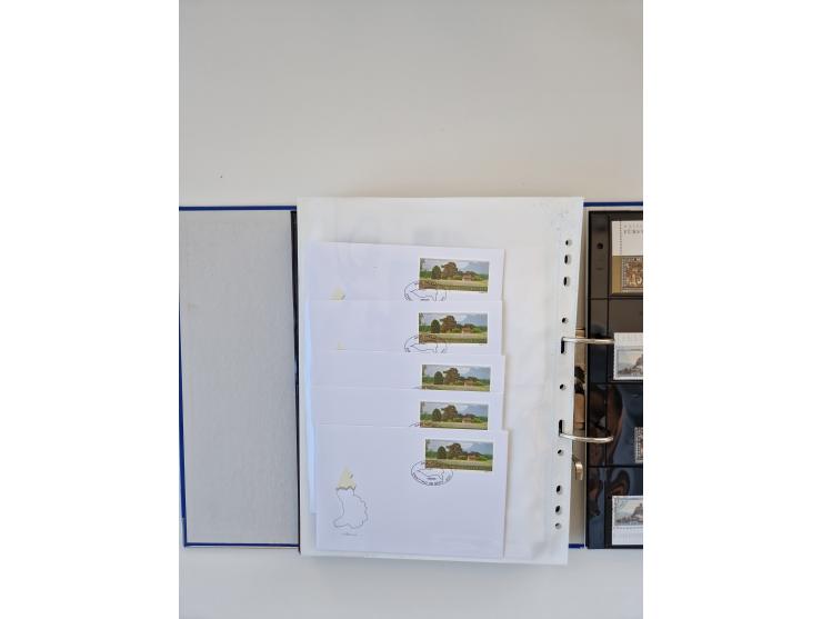 2000/15, postfrische und gestempelte, in den Hauptnummern je überkomplette Sammlung, dabei Marken je einzeln und in Viererblo