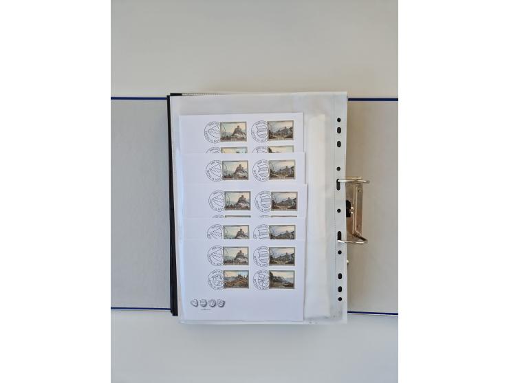 2000/15, postfrische und gestempelte, in den Hauptnummern je überkomplette Sammlung, dabei Marken je einzeln und in Viererblo