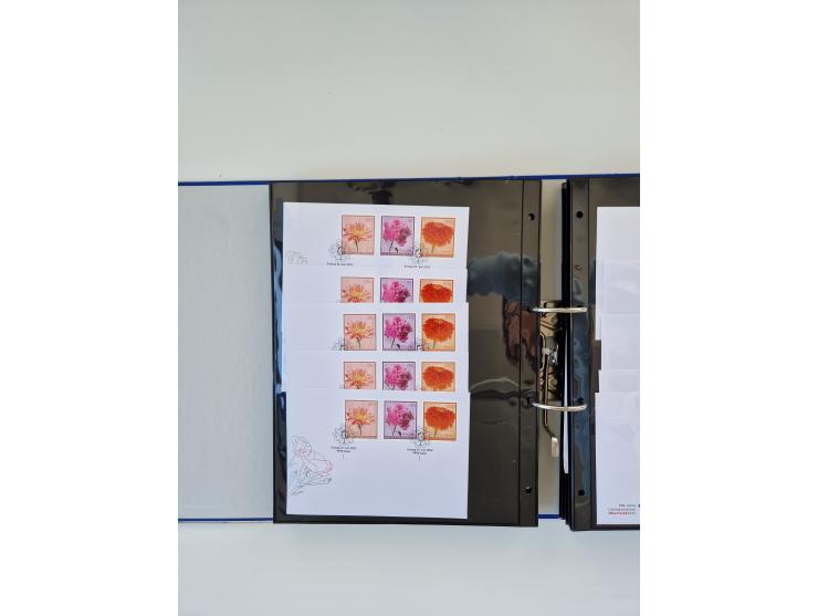 2000/15, postfrische und gestempelte, in den Hauptnummern je überkomplette Sammlung, dabei Marken je einzeln und in Viererblo