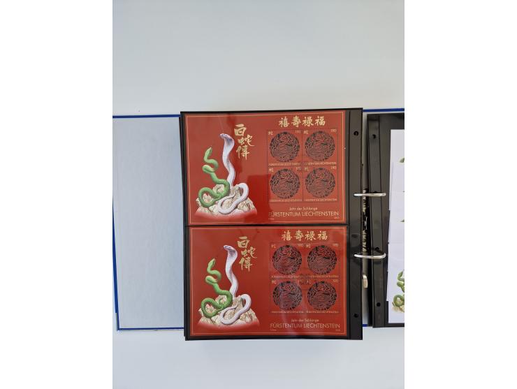 2000/15, postfrische und gestempelte, in den Hauptnummern je überkomplette Sammlung, dabei Marken je einzeln und in Viererblo